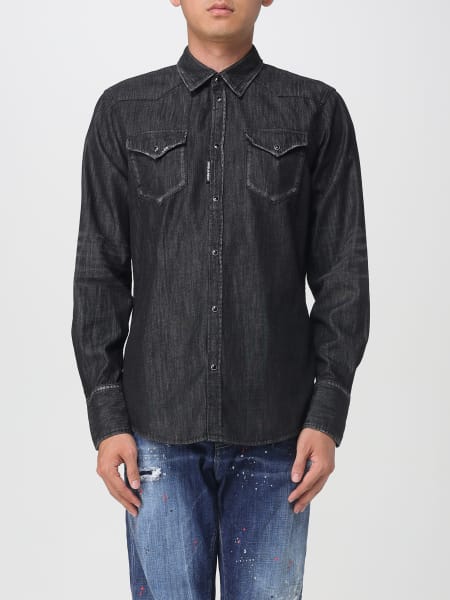 Camicia Dsquared2 in denim di cotone