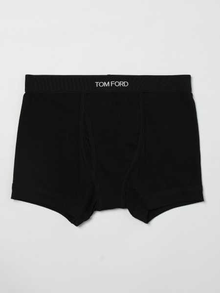 Boxer intimo in cotone stretch con logo Tom Ford