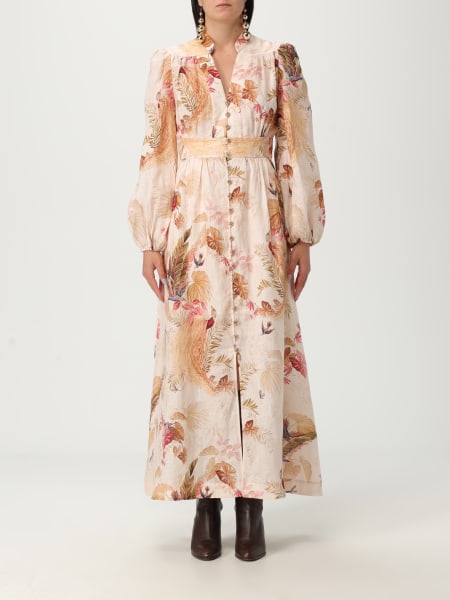 Abito chemisier Zimmermann in lino stampato