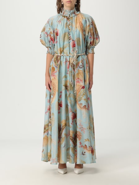 Abito Zimmermann in seta con stampa floreale