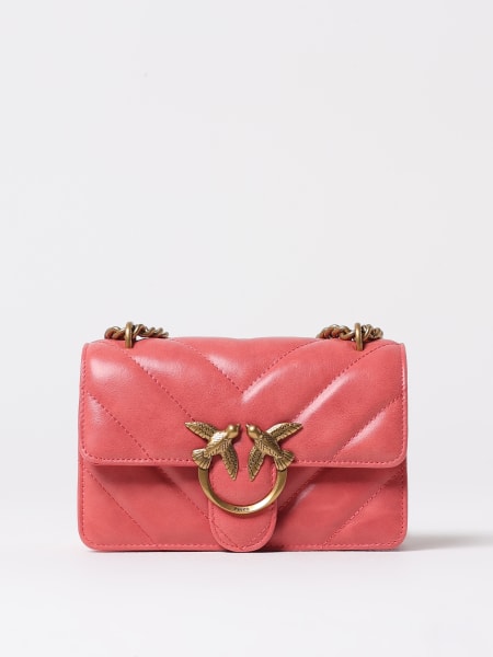 Pinko: Borsa a tracolla piccola Love Bag in pelle effetto used Pinko