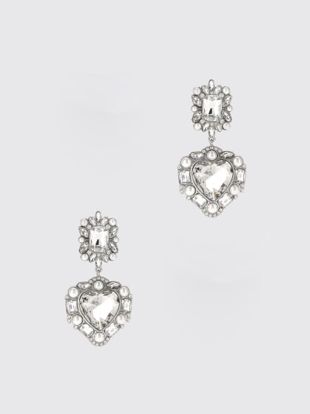 Orecchini Self-Portrait in ottone con strass incastonati