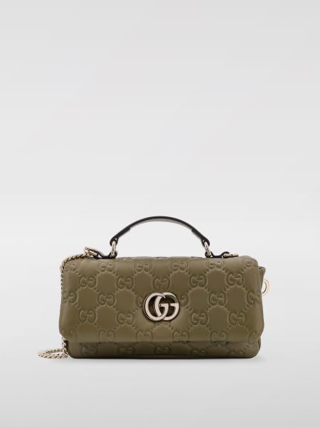 Borsa Milano Mini Gucci in pelle con monogram GG goffrato