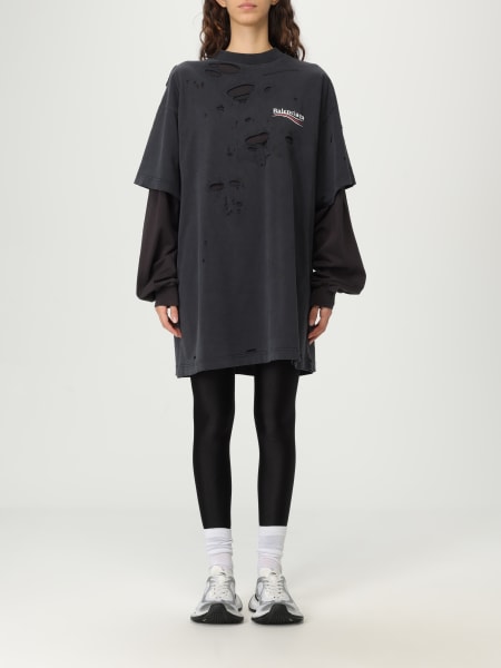 Tシャツ・カットソー BALENCIAGA Women Tunic Tops 814101TNM60 1000 Black p25_balenciaga_p25-balenciaga-