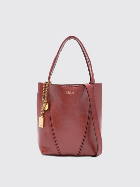 Borsa Spin Mini Chloé in pelle a grana