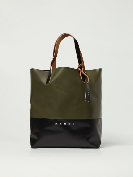 Borsa Tote colorblock Marni in pelle sintetica