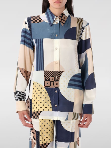 Fendi: Camicia Fendi in seta stampata