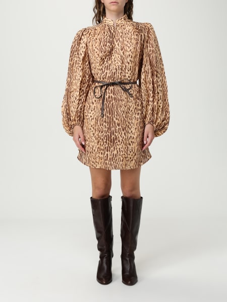 Abito Zimmermann in lino con stampa animalier
