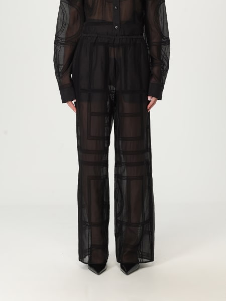 Pantalone Toteme in cotone e seta con monogram