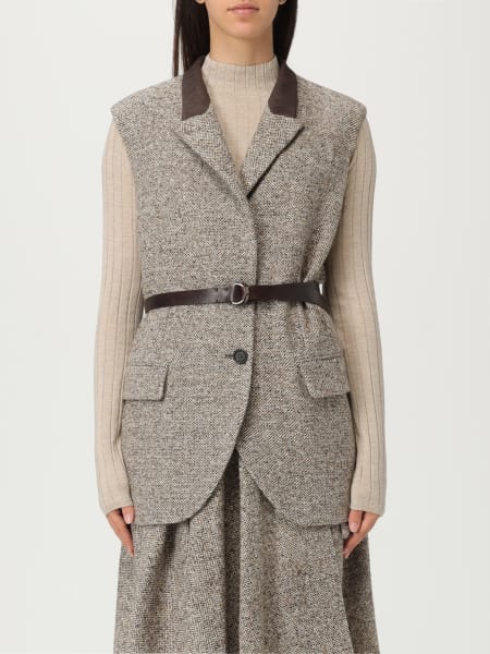 Gilet in lana vergine e seta Brunello Cucinelli