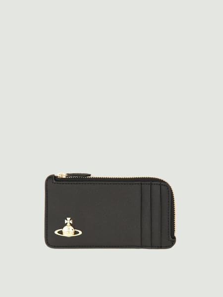 Vivienne Westwood: Portacarte di credito Orb Vivienne Westwood in pelle sintetica a grana