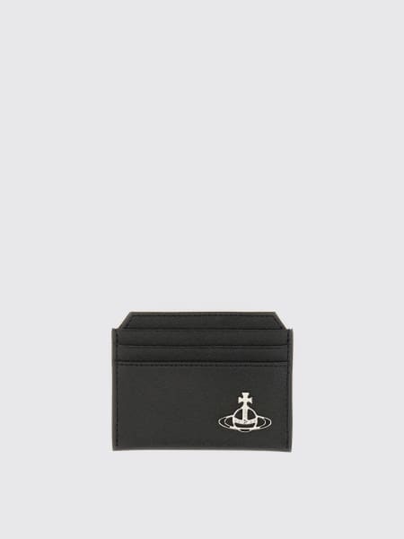 Vivienne Westwood: Portacarte di credito Vivienne Westwood in pelle sintetica saffiano