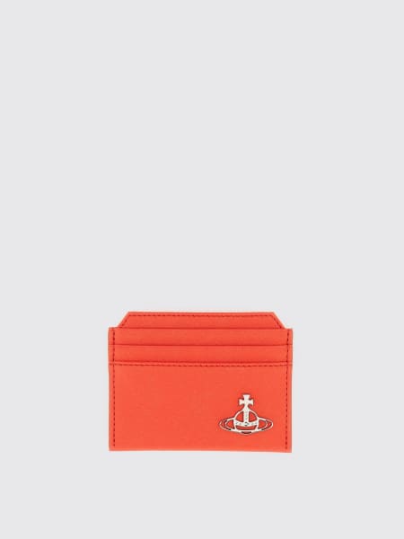 Vivienne Westwood: Portacarte di credito Vivienne Westwood in pelle sintetica saffiano