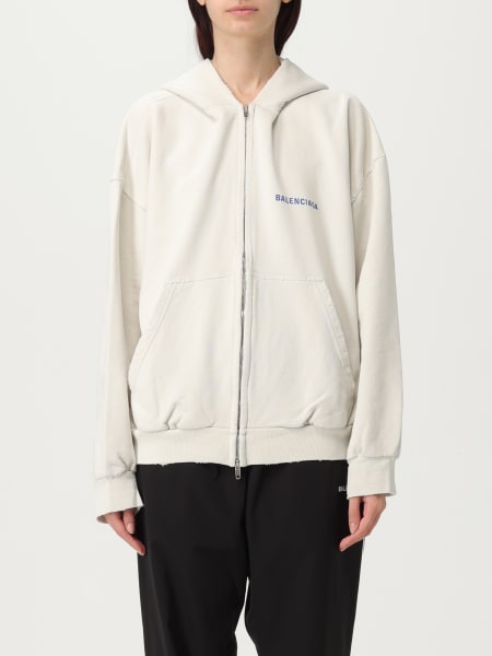 Balenciaga: Felpa con cappuccio e logo Balenciaga