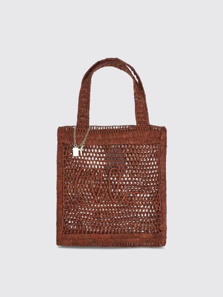 Borsa Summer Banana Chloé in rafia crochet