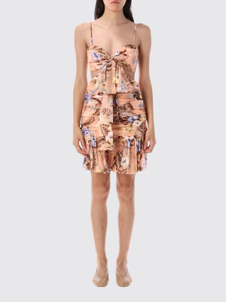 Abito donna Zimmermann in cotone con stampa floreale