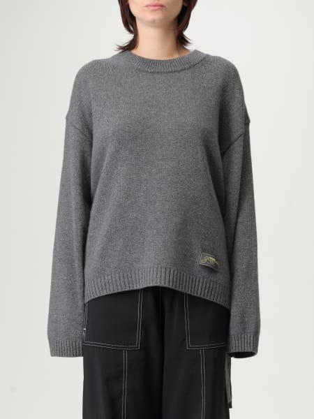 Maglia over in misto lana riciclata Ganni