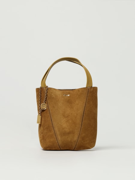 Borsa Spin Mini Chloé in camoscio