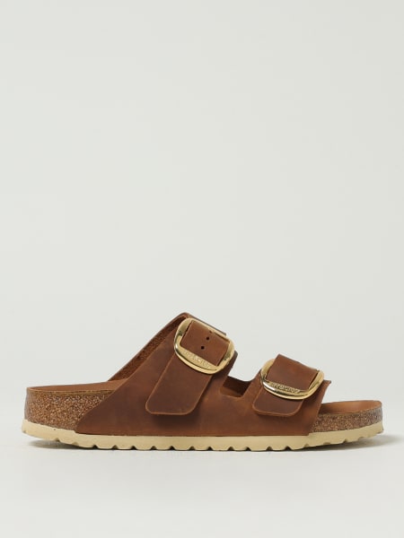 Sandalo Arizona Big Buckle Birkenstock in pelle oliata