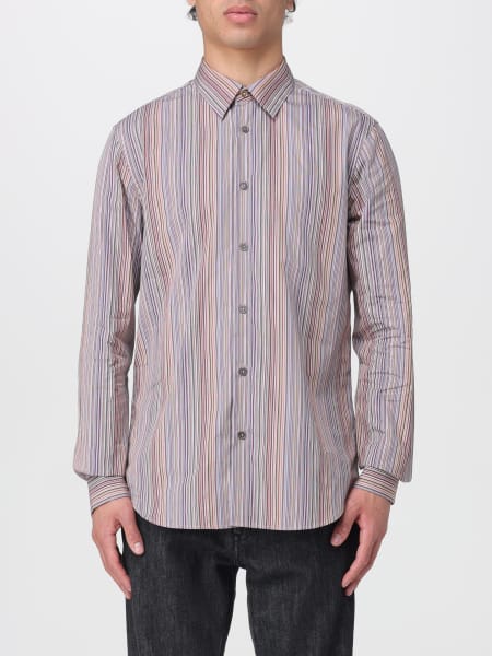 Camicia Paul Smith in cotone a righe multicolor