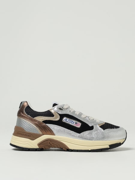 Sneakers Hyperway Autry in pelle laminata e mesh