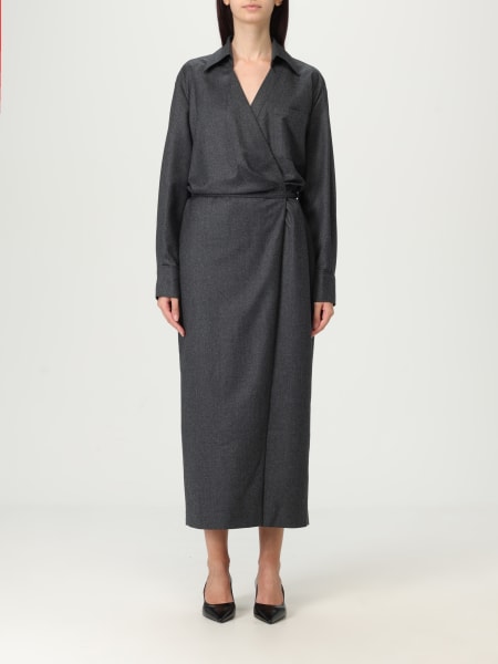 BRUNELLO CUCINELLI ワンピース グレー 4213224D0002 Brunello Cucinelli single-breasted Suit | Neutrals | FARFETCH