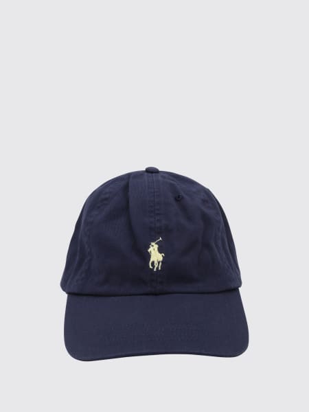 Cappello Polo Ralph Lauren in cotone con logo ricamato