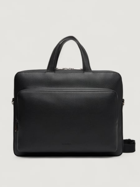 Borsa da ufficio Micro Pebble in pelle sintetica Calvin Klein