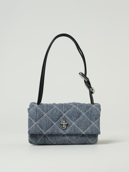 Borsa The Dual Marc Jacobs in denim trapuntato