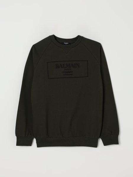 Felpa a girocollo con logo Balmain