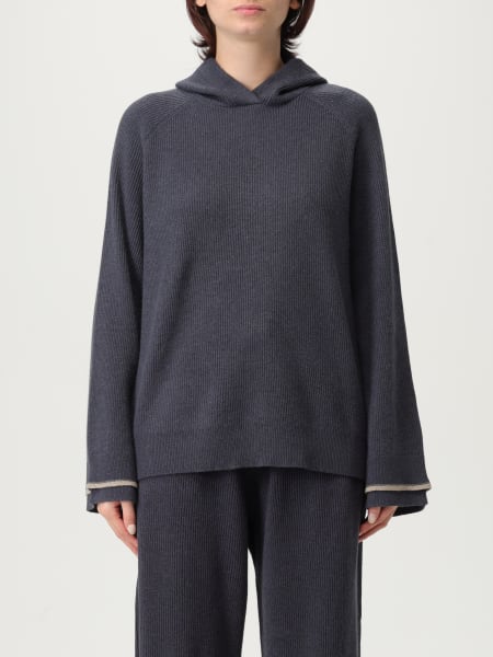 Felpa con cappuccio in lana e cashmere Brunello Cucinelli