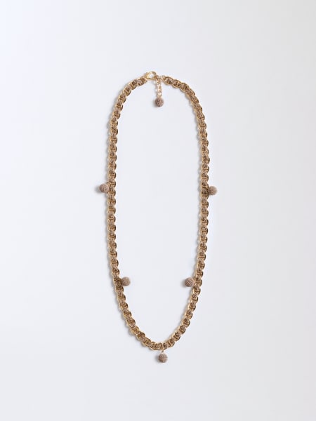 Collana Fabiana Filippi in ottone filo diamante con pendenti