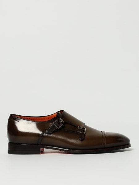 Monk Strap Santoni in pelle