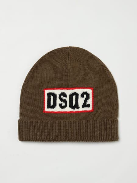 Cappello Dsquared2 in lana con logo jacquard