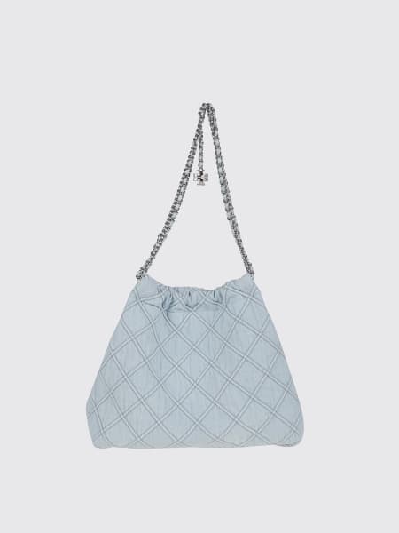 Borsa Hobo Fleming Tory Burch in denim trapuntato
