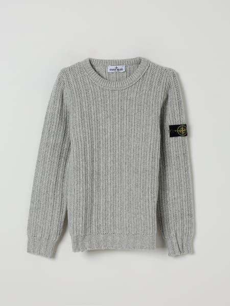 Maglia in lana vergine Stone Island Junior