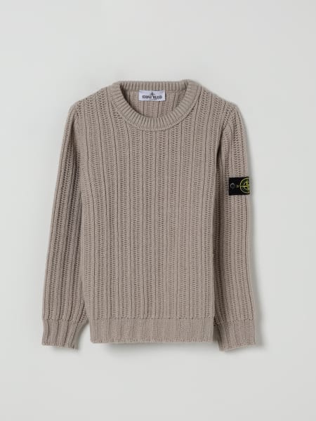 Maglia in lana vergine Stone Island Junior