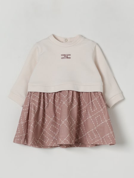 Abito in cotone con logo Elisabetta Franchi La Mia Bambina