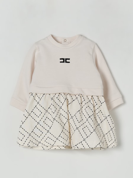Abito in cotone con logo Elisabetta Franchi La Mia Bambina