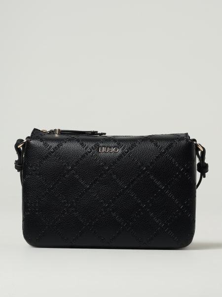 Borsa Liu Jo in pelle sintetica a grana con logo goffrato