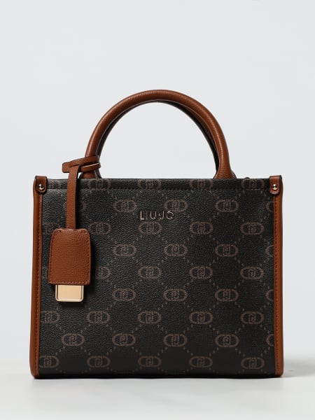 Borsa Liu Jo in pelle sintetica a grana con monogma LJ all over