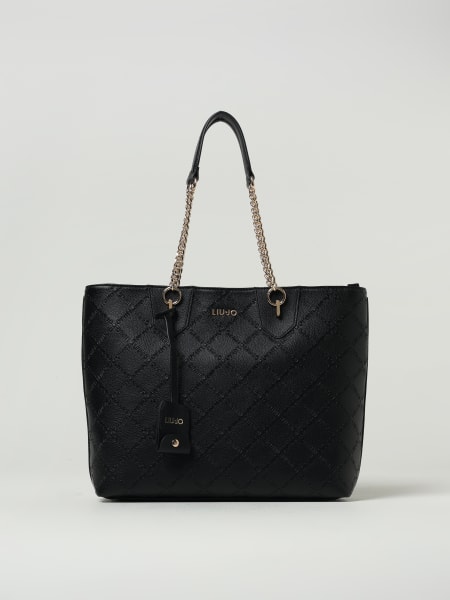 Borsa Liu Jo in pelle sintetica a grana con logo goffrato