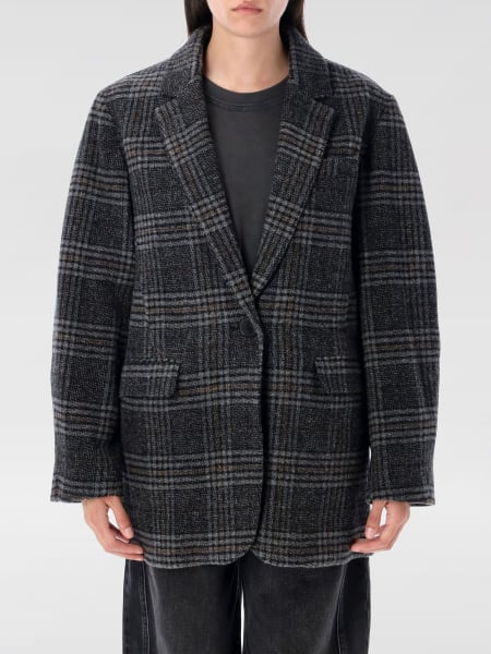 Cappotto monopetto Isabel Marant Etoile in lana vergine check