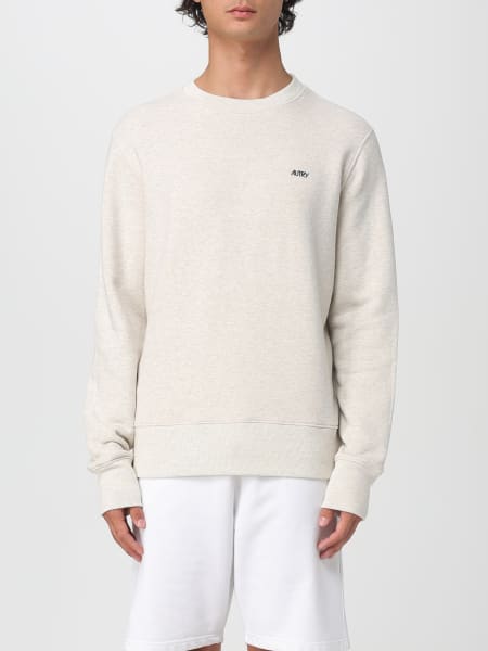 Felpa basic Autry in cotone con logo ricamato