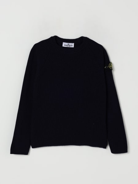 Maglia in lana vergine Stone Island Junior