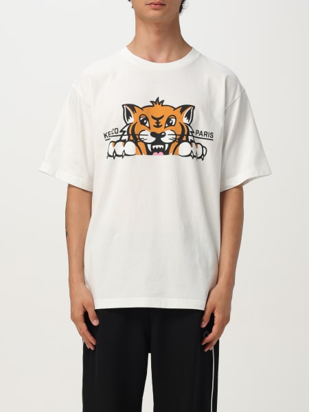 T-shirt Kenzo in cotone con logo a contrasto