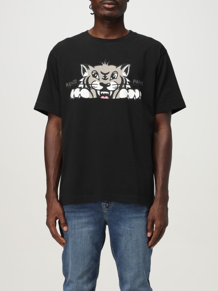 T-shirt Kenzo in cotone con logo a contrasto
