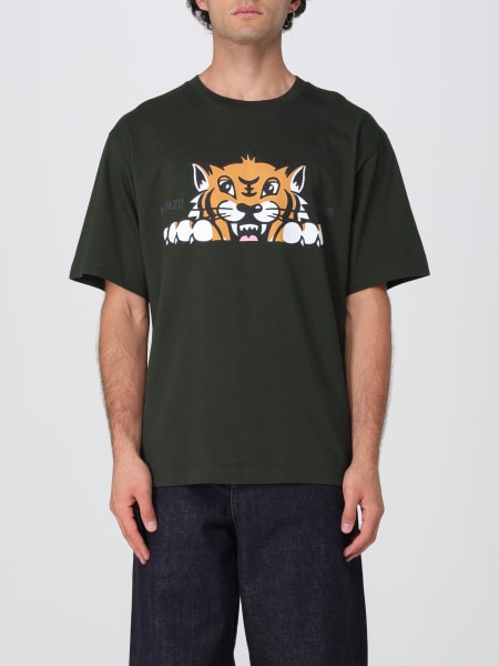 T-shirt Kenzo in cotone con logo a contrasto