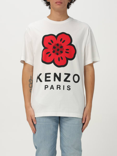 T-shirt Kenzo in cotone con logo a contrasto