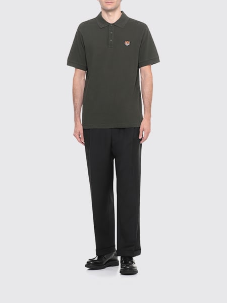 Polo classica Kenzo in cotone con logo ricamato